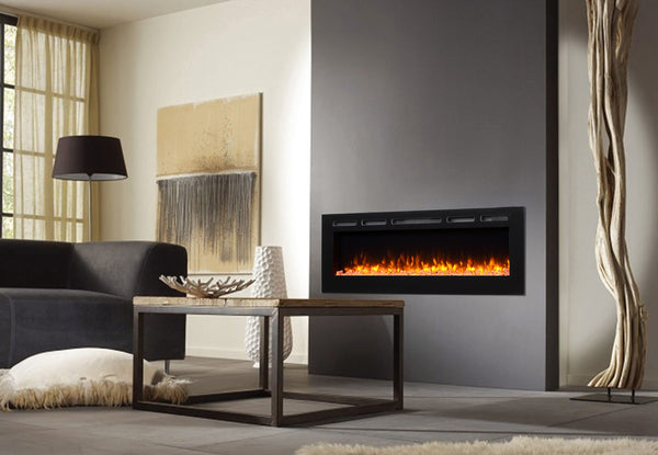 Alice 68 Inches Recessed Electric Fireplace