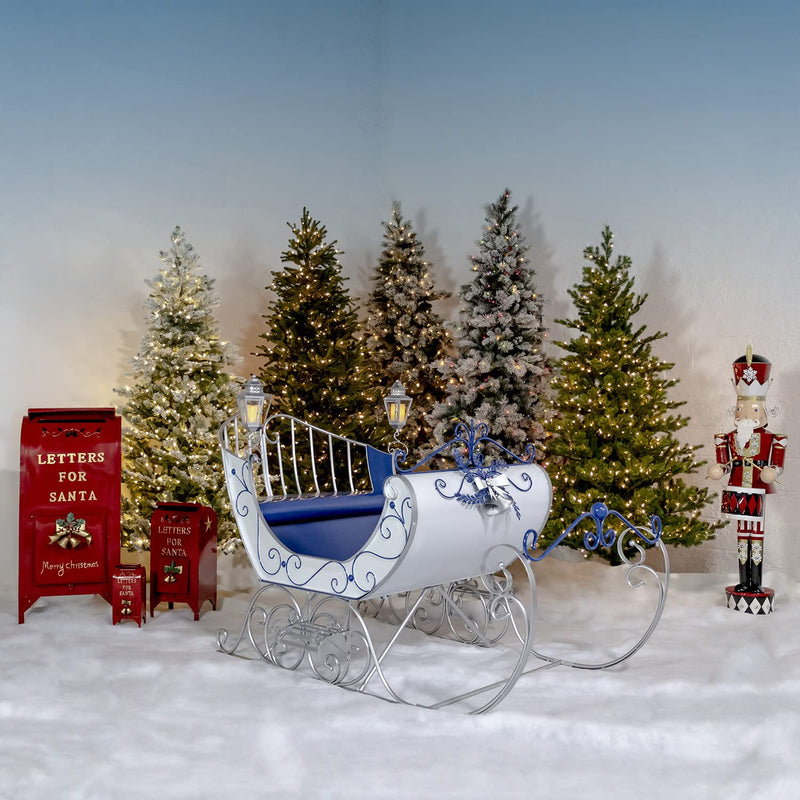 Life-Size Christmas Outdoor Victorian Santa Sleigh, Commercial Christmas Decoration