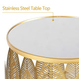 End Tables Set of 2, Gold Nesting Side Coffee