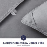 Fluffy Down Comforter California King Size All Season Duvet Insert Ultra-Soft Cotton Shell