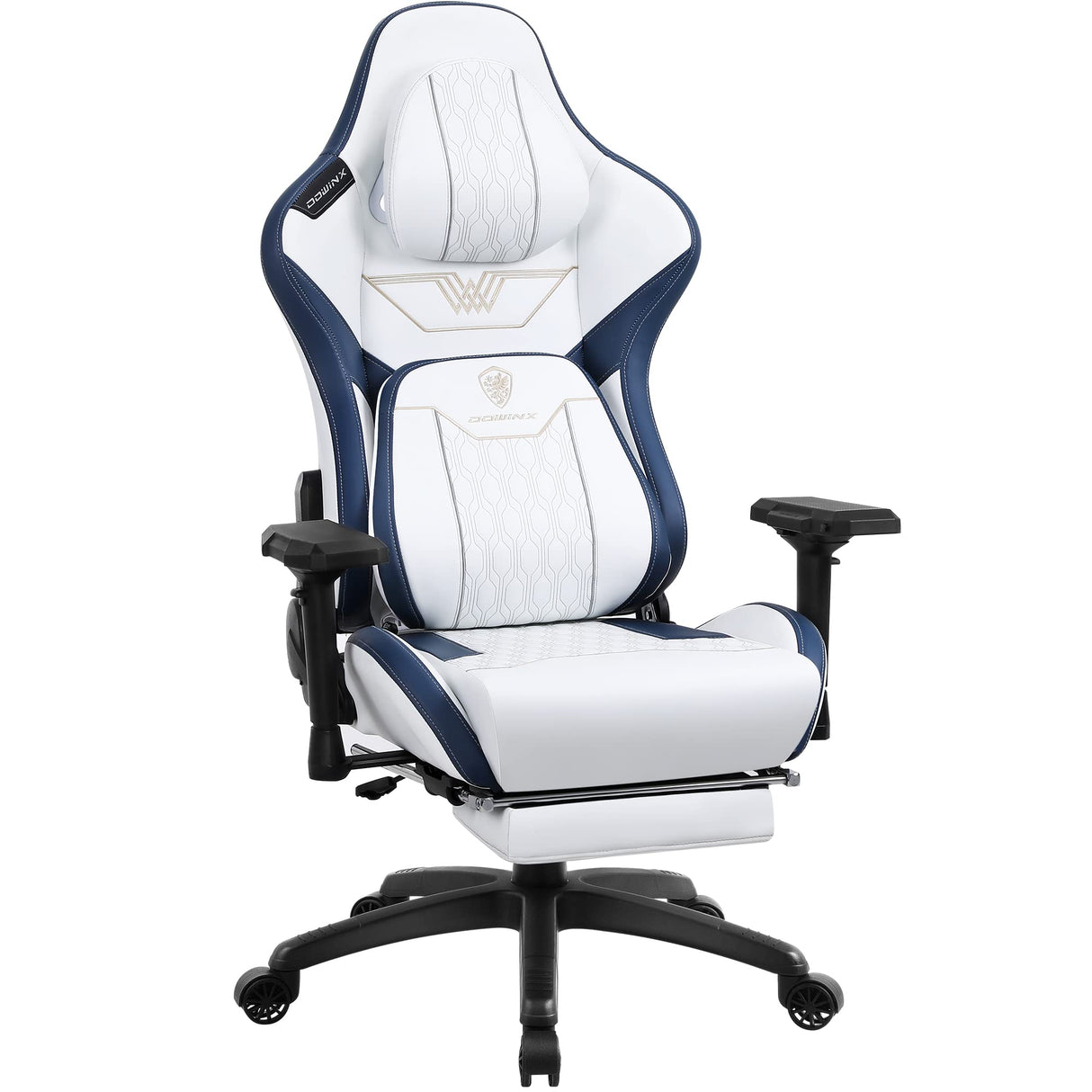 Gaming Chair with Footrest, Ergonomic Computer Chair with Comfortable Headrest and Lumbar Support