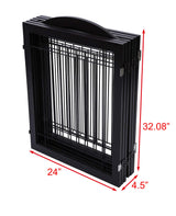 144-inch Extra Wide 30-inches Tall Dog gate with Door Walk Through, Freestanding Wire