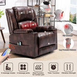 Power Lift Recliner Chairs for Elderly Big Heated Massage Recliner Sofa