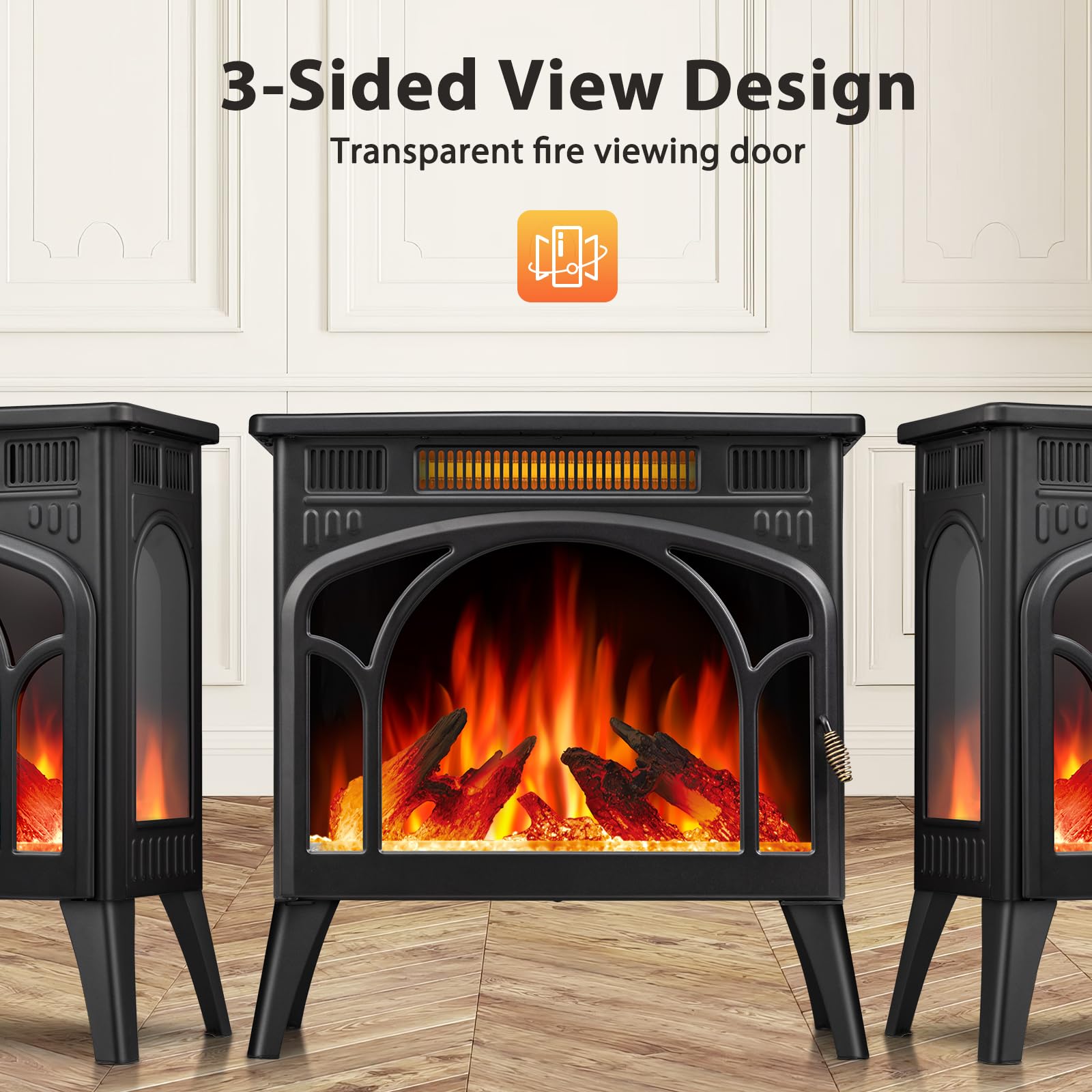 Electric Fireplace Heater Portable Electric Fireplace Stove