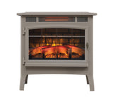 Electric Infrared Quartz Fireplace Stove with 3D Flame Effect