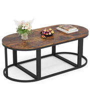 , Grand 47" Mid-Century 3 in1 Multi-Functional Detachable Oval Coffee Table