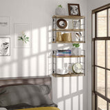 Floating Shelves Wall Mounted, Adjustable Storage Rack for Office, Bathroom, Living Room