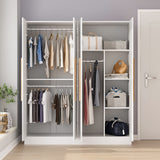 4 Door Wardrobe Armoires and Wardrobes with Storage Shelevs