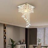 Modern Small Chandeliers Ceiling Light Fixture Square Flush