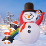 Christmas Inflatable Snowman with Dynamic Projection Lights