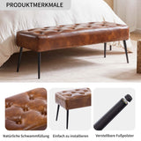 Tufted Ottoman Bench, Upholstered Bedroom Benches Leather