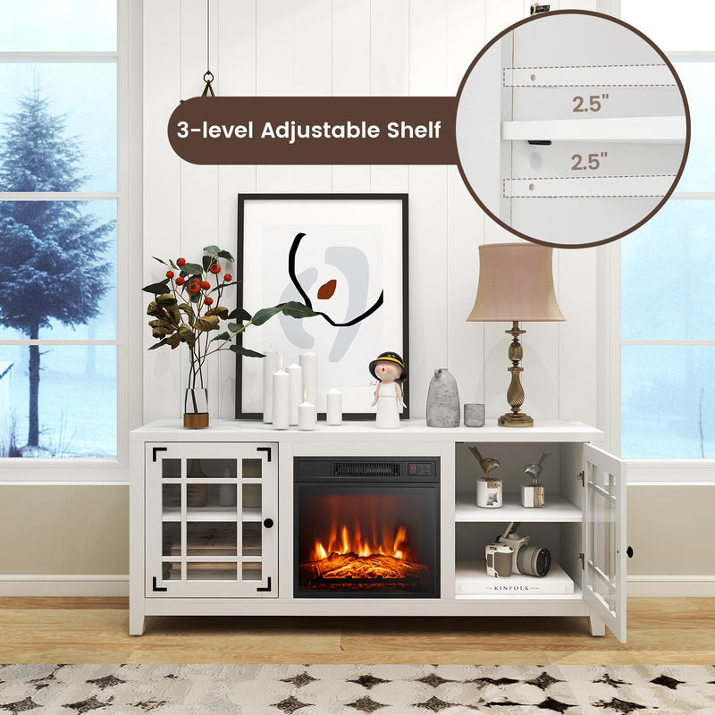 Electric Fireplace TV Stand for TVs up to 65-inch