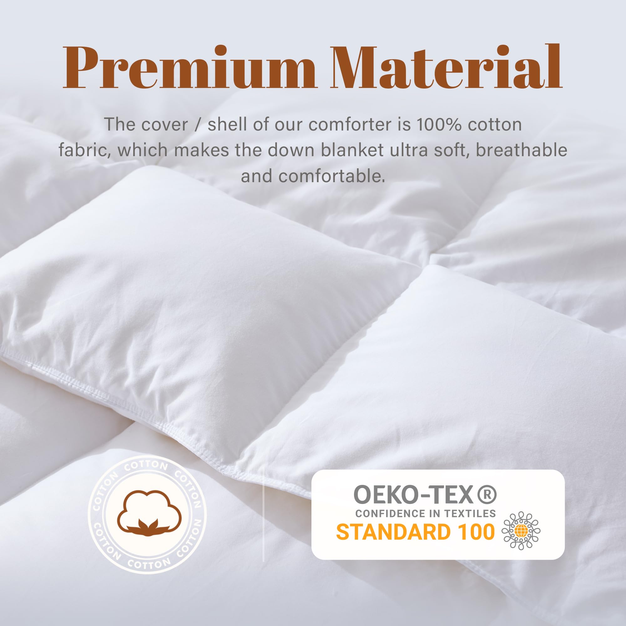 Feather Comforter Filled with Feather & Down King Size