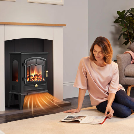 Electric Fireplace Stove with Realistic Flame