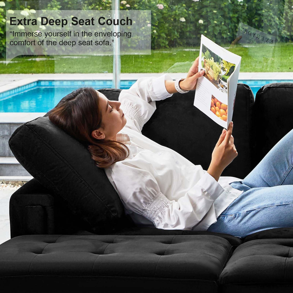 Shape Sofa Couch Oversized Convertible Sectional Sofa Couch