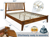 Acacia Kaylin Wooden Bed Frame with Headboard