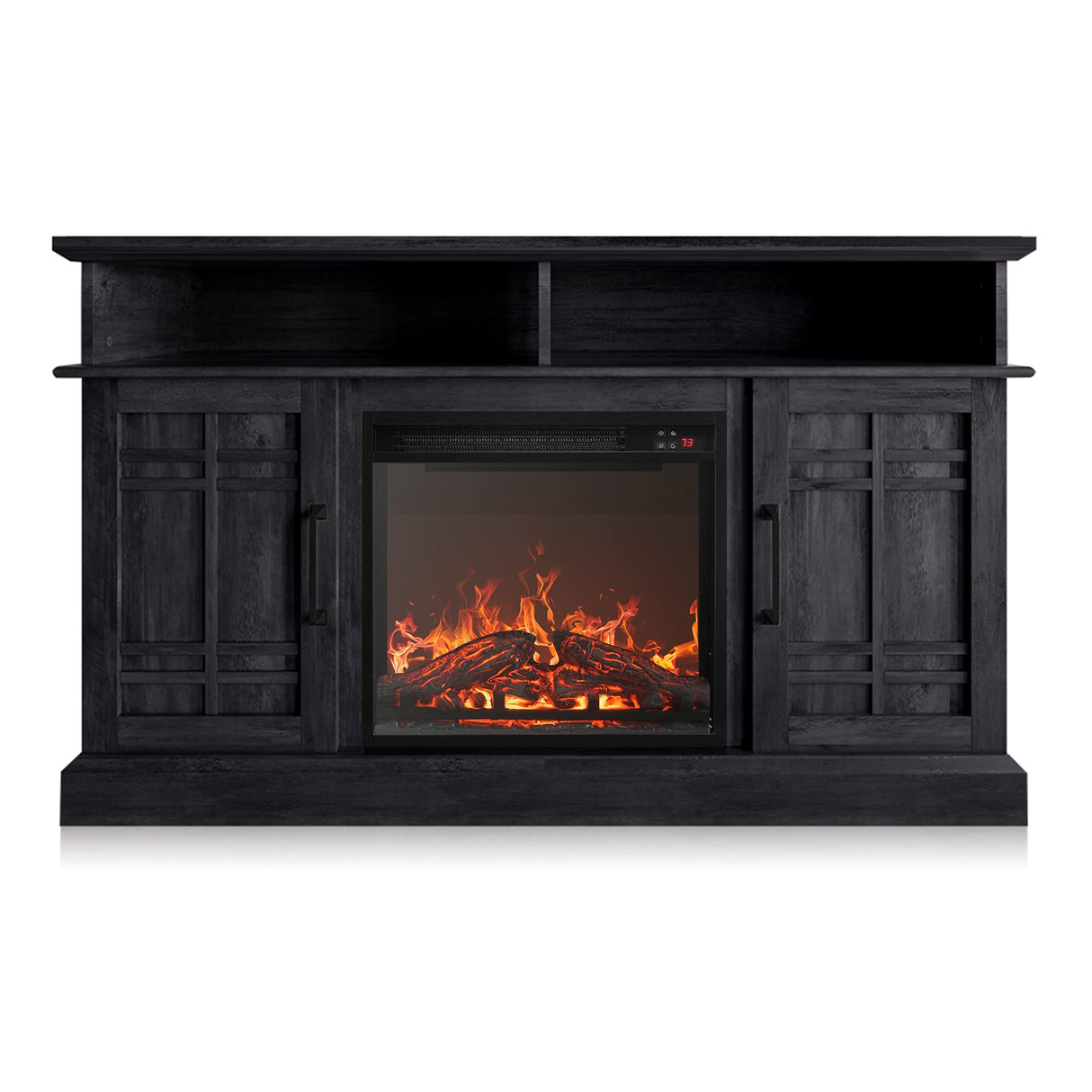 48" TV Stand with 18" Electric Fireplace Heater