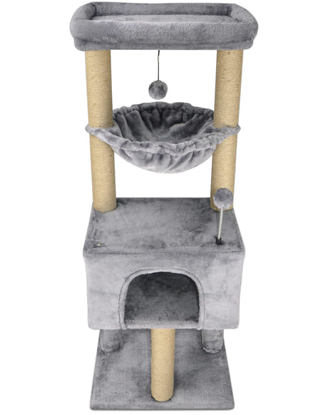 Fashion Design 43.3" Cat Trees with Cat Houses,Grey