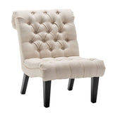 Living Room Chairs Set of 2 Modern Accent Chair, Upholstered Tufted Armless Chairs