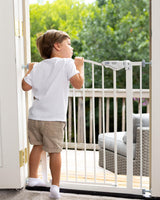 Baby Gate for Pets, Auto Close Both Sides Dog Gate with One-Hand Opening