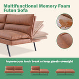 Futon Sofa Bed/Couch,3” Memory Foam Small Splitback Sofa