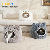 Cat Bed Cute Cat Bed Cave, Soft Plush Cat House, Cozy for Indoor Cats or Small Dog Bed