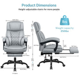 Executive Leather Office Chair, Big and Tall Office Chair