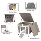 Outdoor Cat House Weatherproof - Outside Feral Cat House Shelter