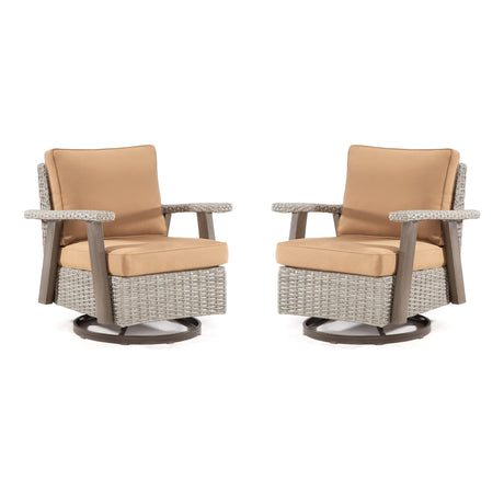 Patio Chair Set of 2 - Outdoor 360 Degree