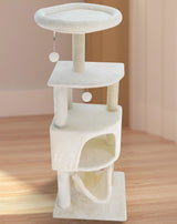 45in Cat Tree Tower with Big Cat Condo for Indoor Cats,Cat Tower Activity Center