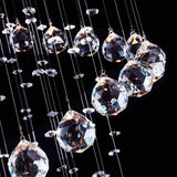 Modern K9 Crystal Spral Raindrop Chandelier Lighting Flush