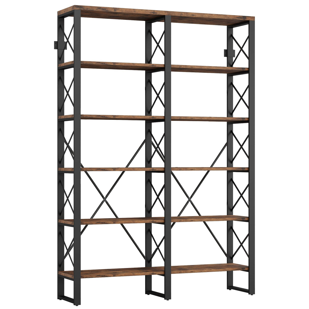 Open Large Bookcase, Industrial Style Shelves