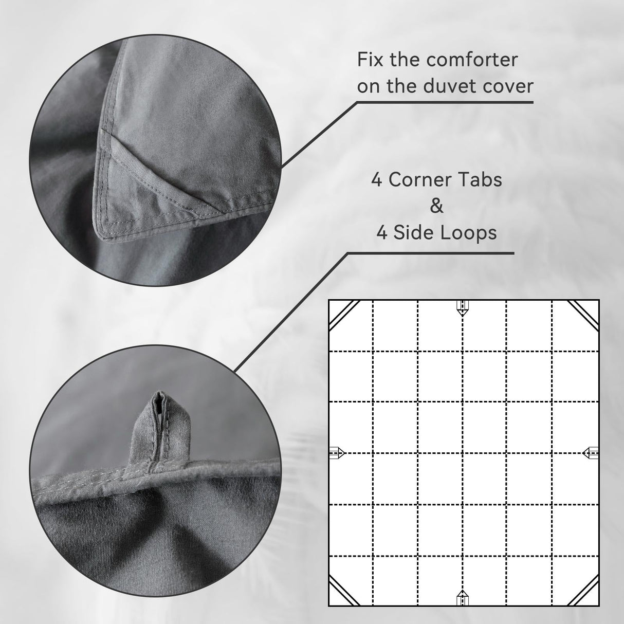 Goose Feather Down Comforter King Size,Hotel Style Bedding Comforter,750+ Fill Power