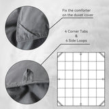 Goose Feather Down Comforter King Size,Hotel Style Bedding Comforter,750+ Fill Power