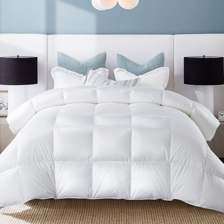 Queen Size Feather Comforter, Filled with Feather and Down,