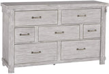 Brashland Farmhouse 7 Drawer Dresser with Dovetail Construction