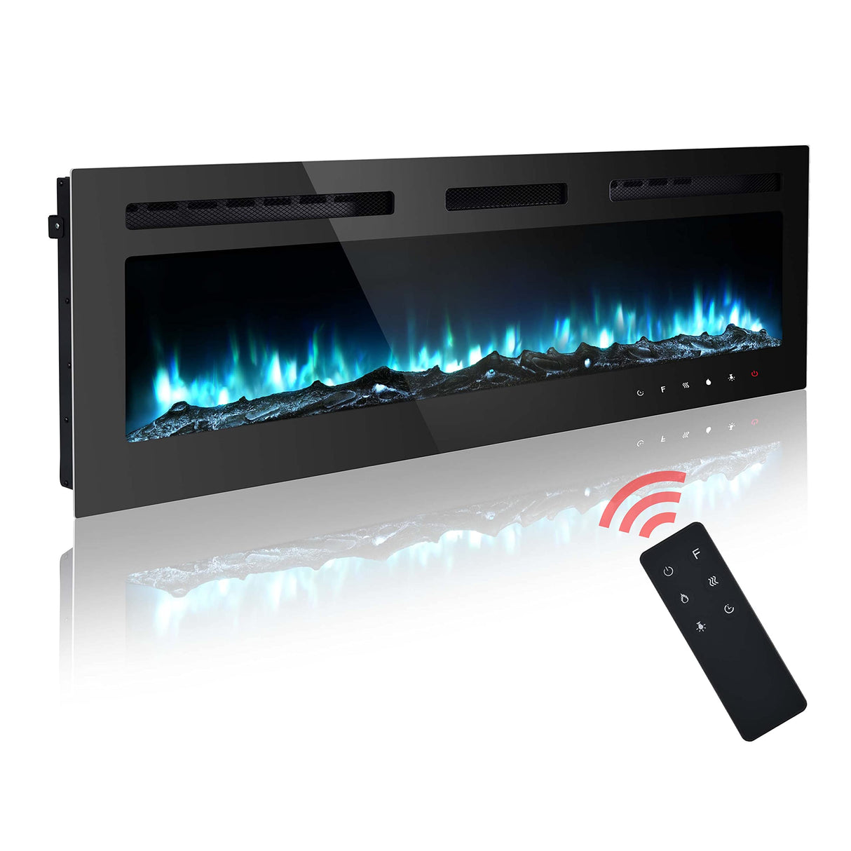 70 inches Electric Fireplace Inserts Electric Fireplace Wall Mounted