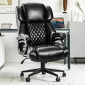 High Back Big & Tall 400lb Office Chair - Heavy Duty Metal Base