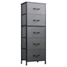 Fabric Dresser, 5-Drawer Tall Dresser for Bedroom, Storage Dresser Organizer