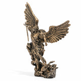 8 Inch Saint Michael Archangel Full Demon Statue Intricate Detail