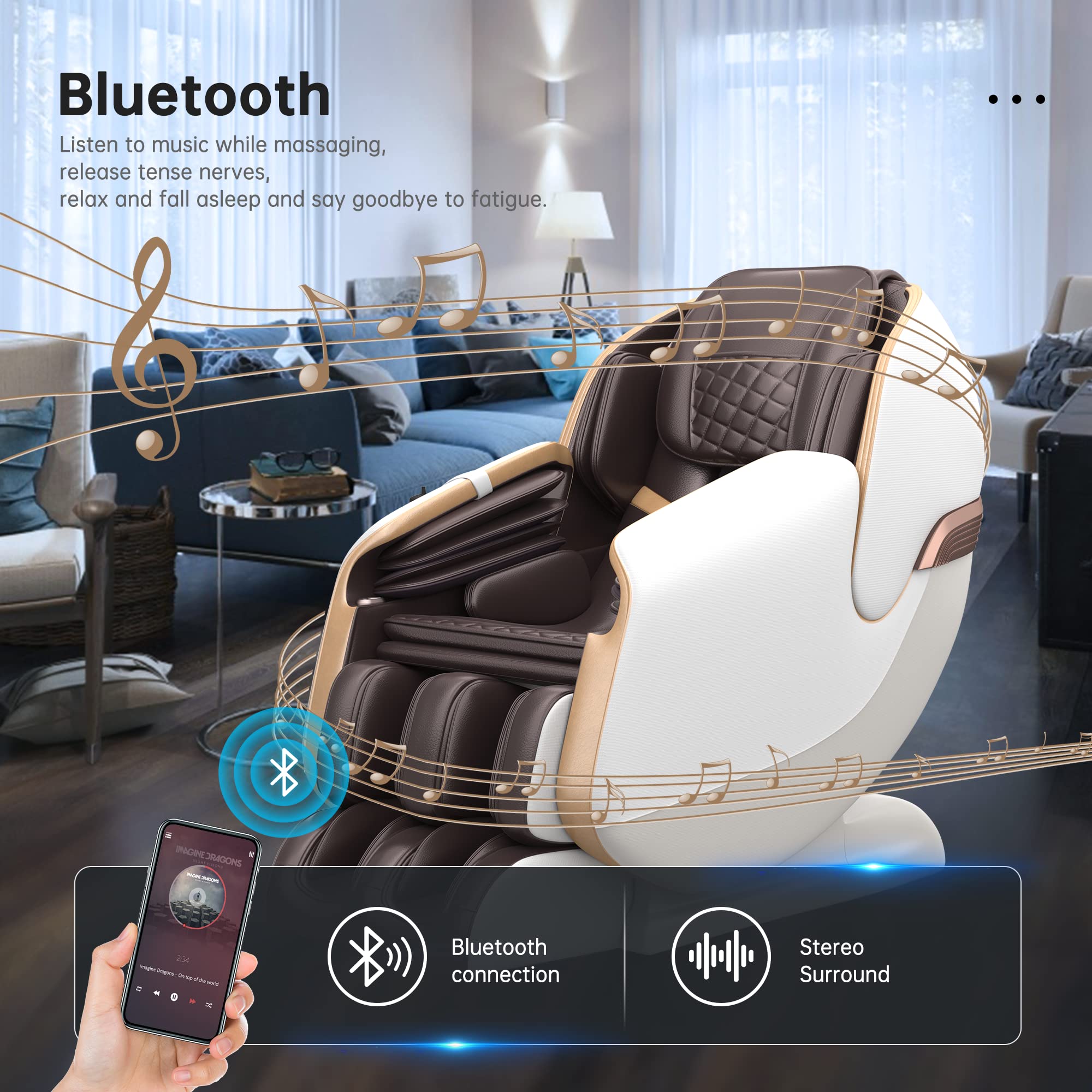 ZenTrak SL-Track Massage Chair – Zero Gravity, Bluetooth, Heat & Foot Rollers