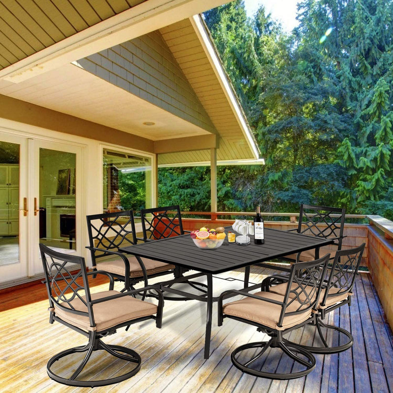 Outdoor Dining Table Patio Slat Table Top