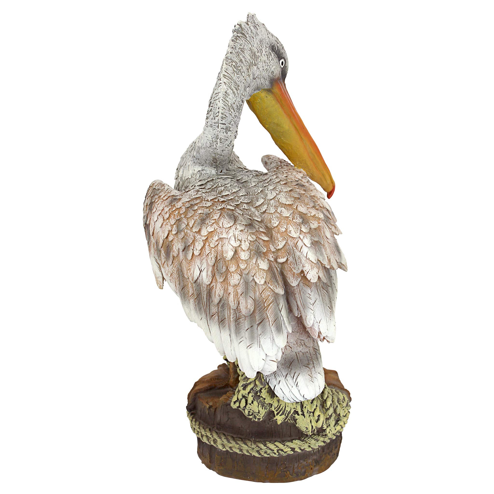 QM205301 Ocean Side Pier 51 Pelican Coastal Decor Garden Statue