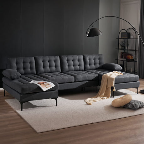 Modern U Shaped Sectional Sofa Couch for Living Room