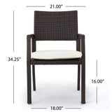 Rhode Island Outdoor Wicker Dining Chairs