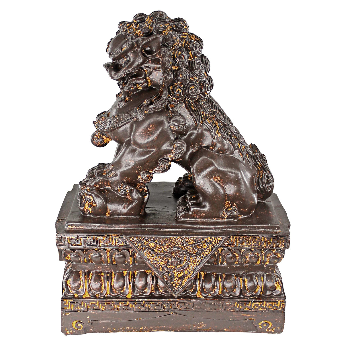 Female Chinese Guardian Lion Foo Dog Asian Decor Statue