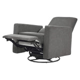 Piper Upholstered Recliner and Swivel Glider in Dark Grey