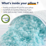 Cooling Gel Pillows for Sleeping, Shredded Memory Foam Bed Pillows