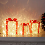 Christmas Lighted Boxes