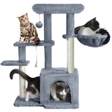 Cat Tower with Sisal Scratching Post for Indoor Cats